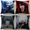 Classic Anime Tokyo Ghoul Cushion Cover Soft & Easy-Wash Pillow Case – Versatile for Couch, Bed, Travel and Office