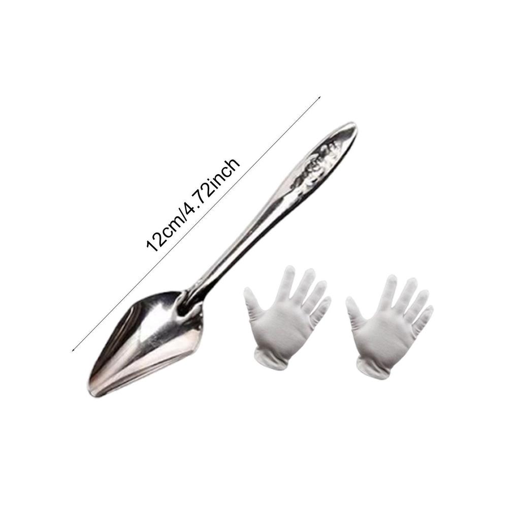 Vogelvoederlepel Draagbare Metalen Papegaai Voeder Schep Gemakkelijke Greep Duurzaam Handgereedschap voor Kleine Vogel Kooien Accessoires