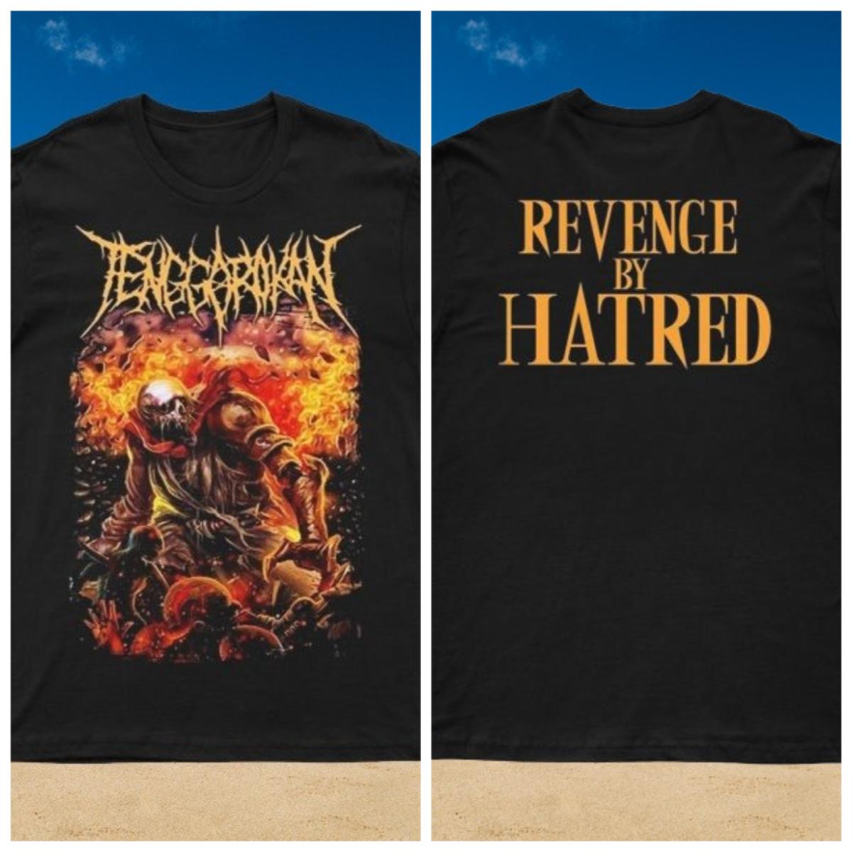 

2025 New REVENGE BY HATRED Printed Unisex Street Fashion Trend Short Sleeved Pure Cotton Round Neck 4XL