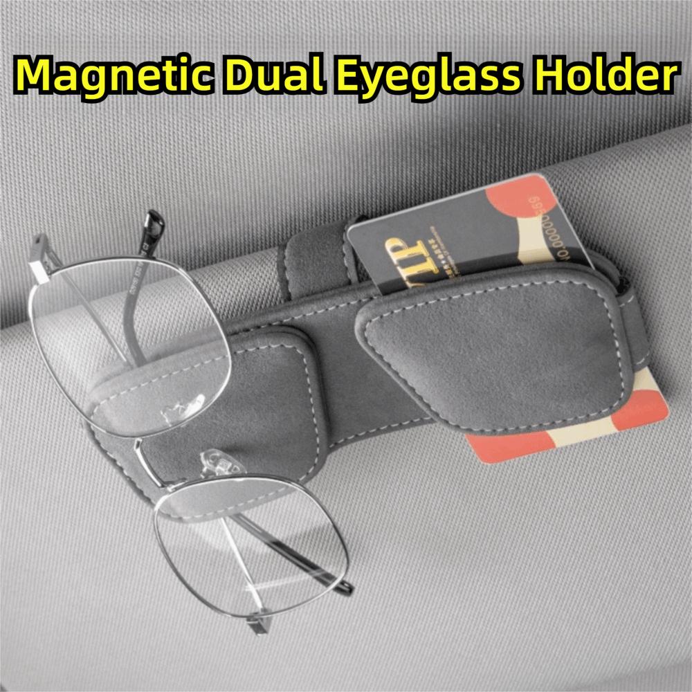 Dual Clip Car Sun Visor Clip Multifunctional Card Holder Universal Eyeglass Hanger Car Accessory