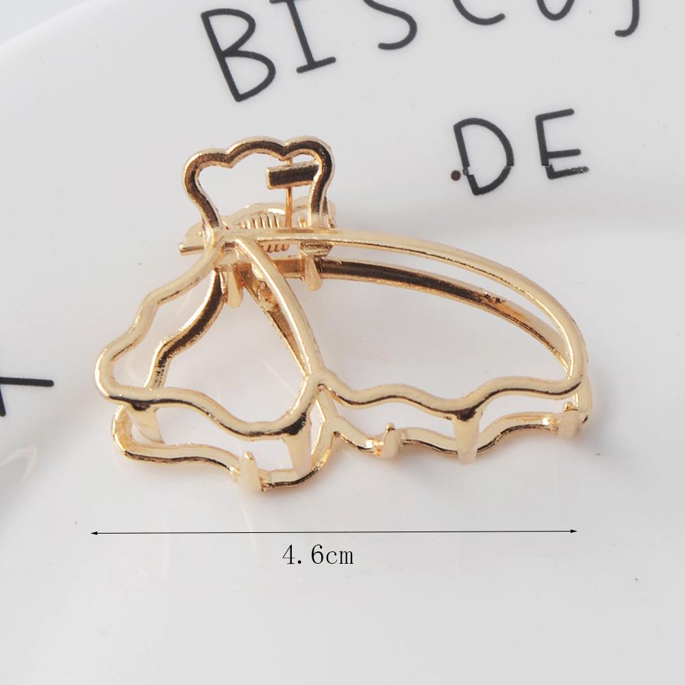 INS Minimalist Metal Claw Hairpin: Small & Medium Retro Hair Clip for European & American Styles, Korean Headwear