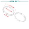 ACROPIX 72.6-64.1 mm Hub Centering Ring Silver Tone 4pcs
