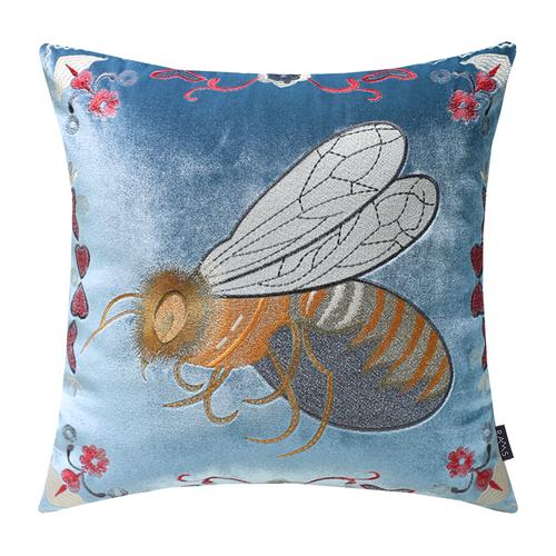 European Cushion Cover Animal Bee Embroidery Pillowcases Exquisite Cojines Decorativos Para Sofa Decorative Pillows Cushions