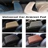 Universal Car Armrest Pad Cover Center Console Box Cushion Mat Black 1Pcs