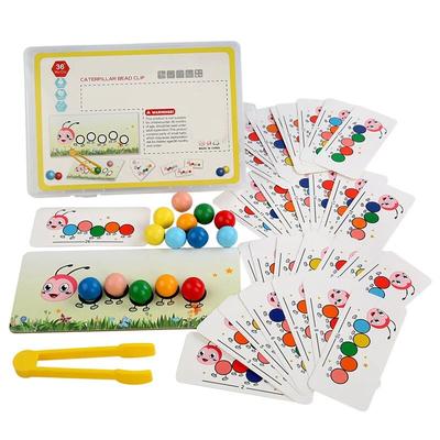Clip Perlen Spielzeug Farbsortierung Montessori Spielzeug Pädagogisches Vorschullernspielzeug Geschenke Feinmotorik Spielzeug Für Vorschulkinder