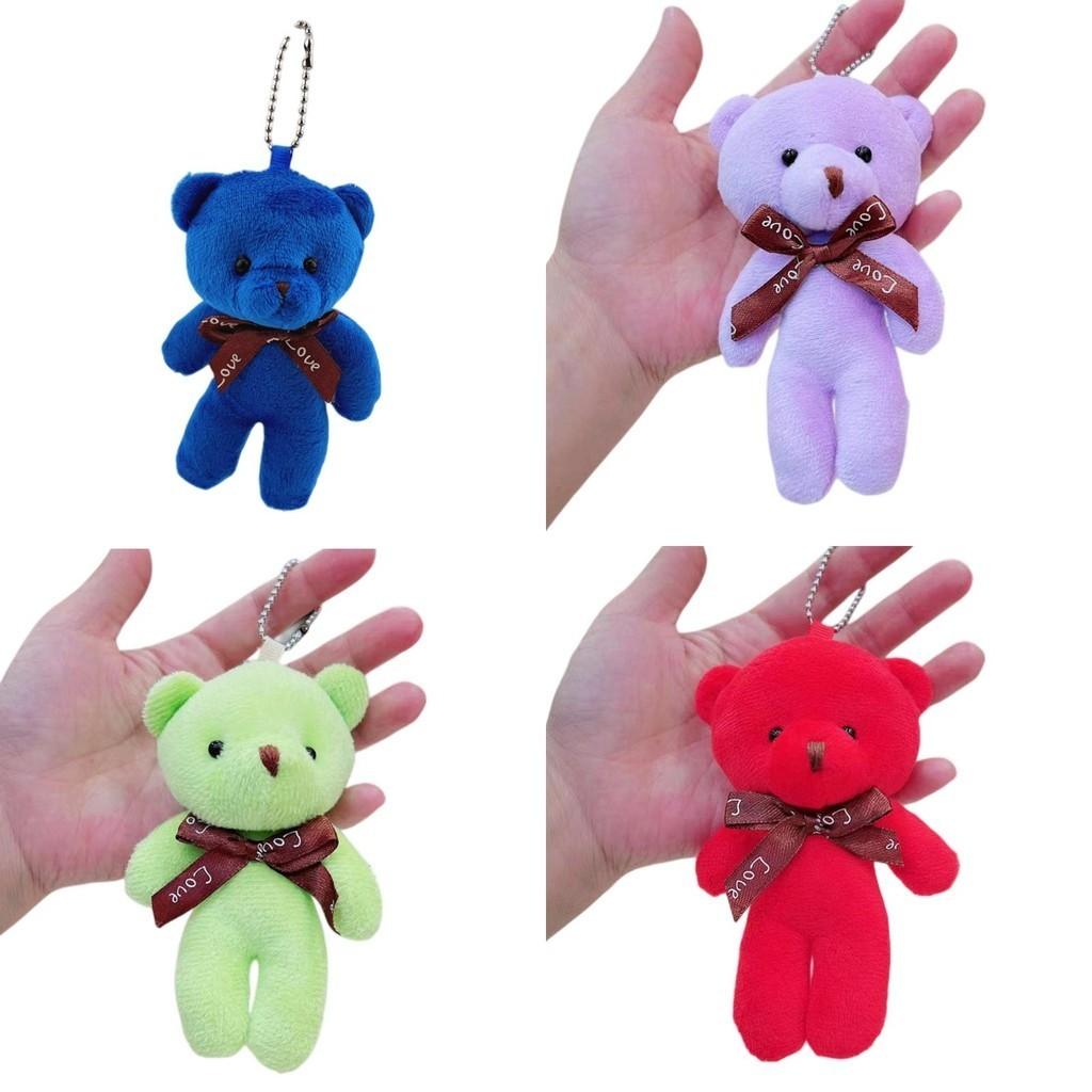Super Soft Short Plush Teddy Bear Keyring Doll Toy