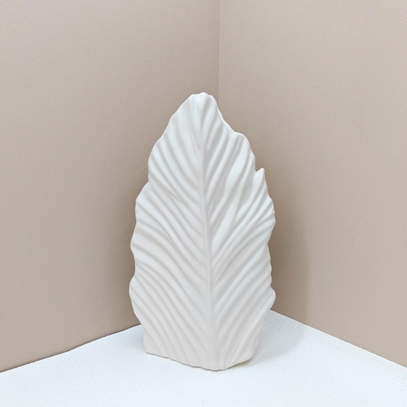 Silicone Vase Molds Leaf Shape Flower Container Moulds Unique Jewelry Jars Molds Silicone Texture for Hand-Making Crafts