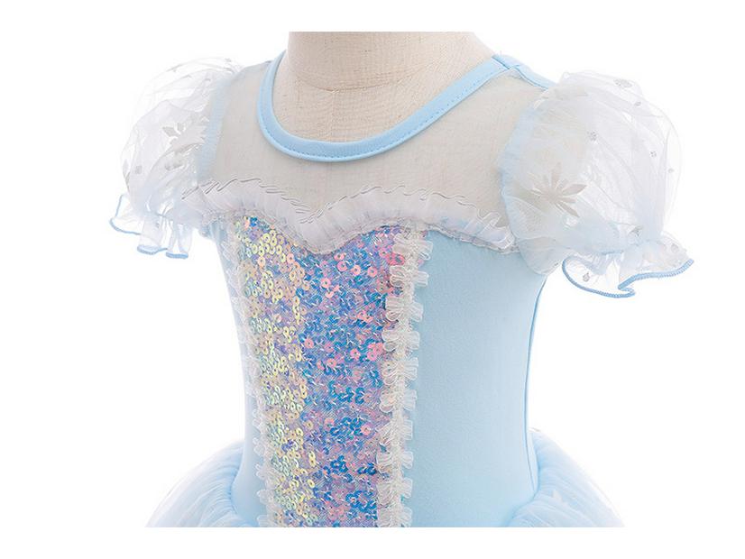 Frozen Ballet Dance Costume for Girls: Children's Mesh Leotard Dress & Chinese Dance Attire