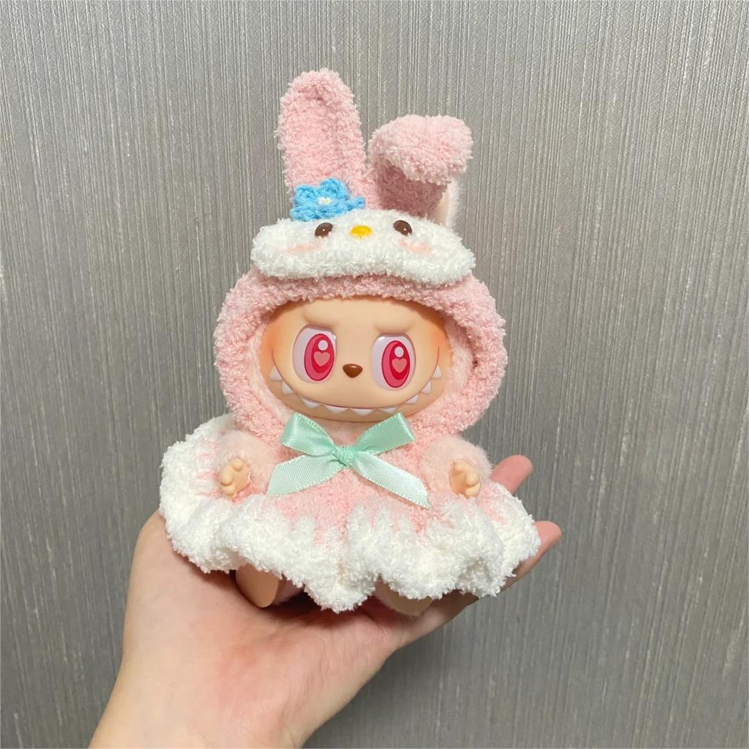 Наряд LABUBU Sitting Party Doll для виниловой куклы Macaron 2-го поколения - Бесплатная доставка Clownfish Head