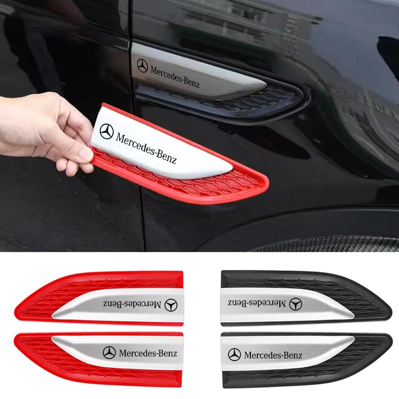 Auto Door Fender Side Blade Badge Car Body Sticker For Mercedes Benz B/C/E/S Class W203 W204 W205 W210 W211 W212 W221 Accessorie RT1