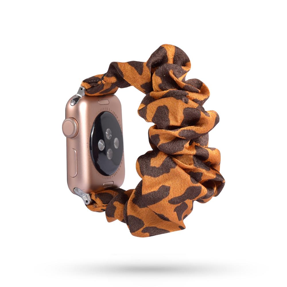 Scrunchie Strap for Apple Watch Band 44mm 40mm Correa iWatch 38mm 42mm Belt Solo Loop Watchbands for Series 7 6 SE 5 4 3