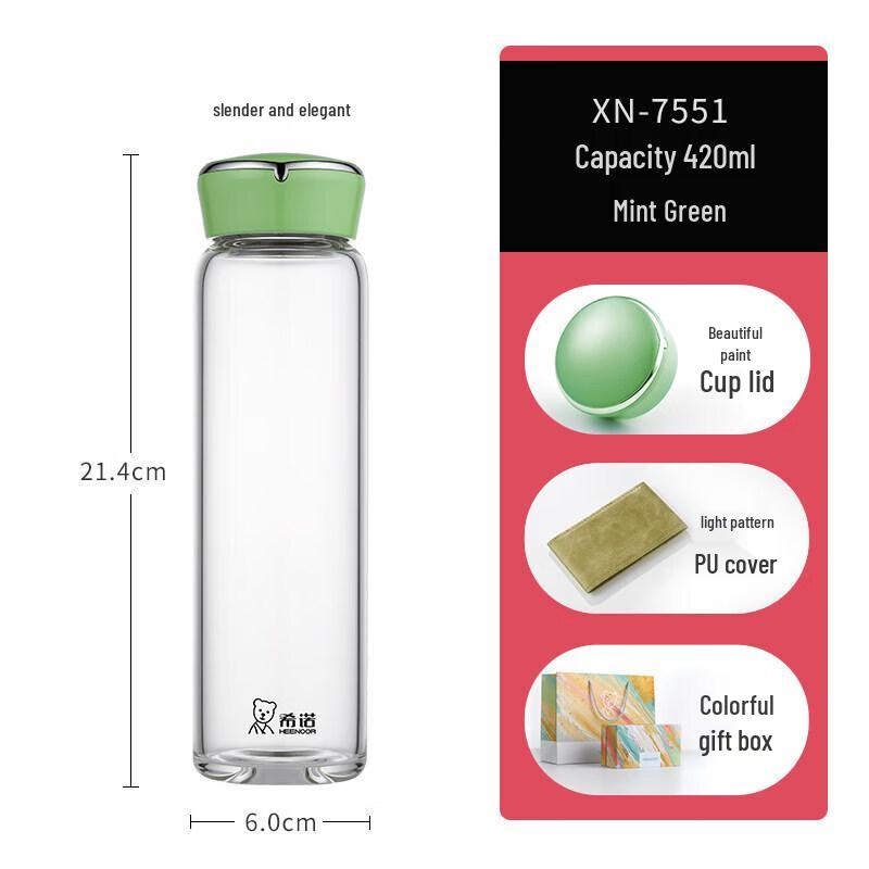 Heenoor XN-7551 Single-Layer Borosilicate Glass Cup