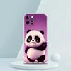 Süße Tier Panda Handyhülle für iPhone 16 15 14 13 12 Pro Max Transparent Weich für iPhone 11 Pro Max 7 8 Plus XS XR Hülle