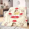 princess Home Decor Flannel Blanket Print Cartoon for Sofas Beds Bedrooms Chairs Travel Picnics Gift