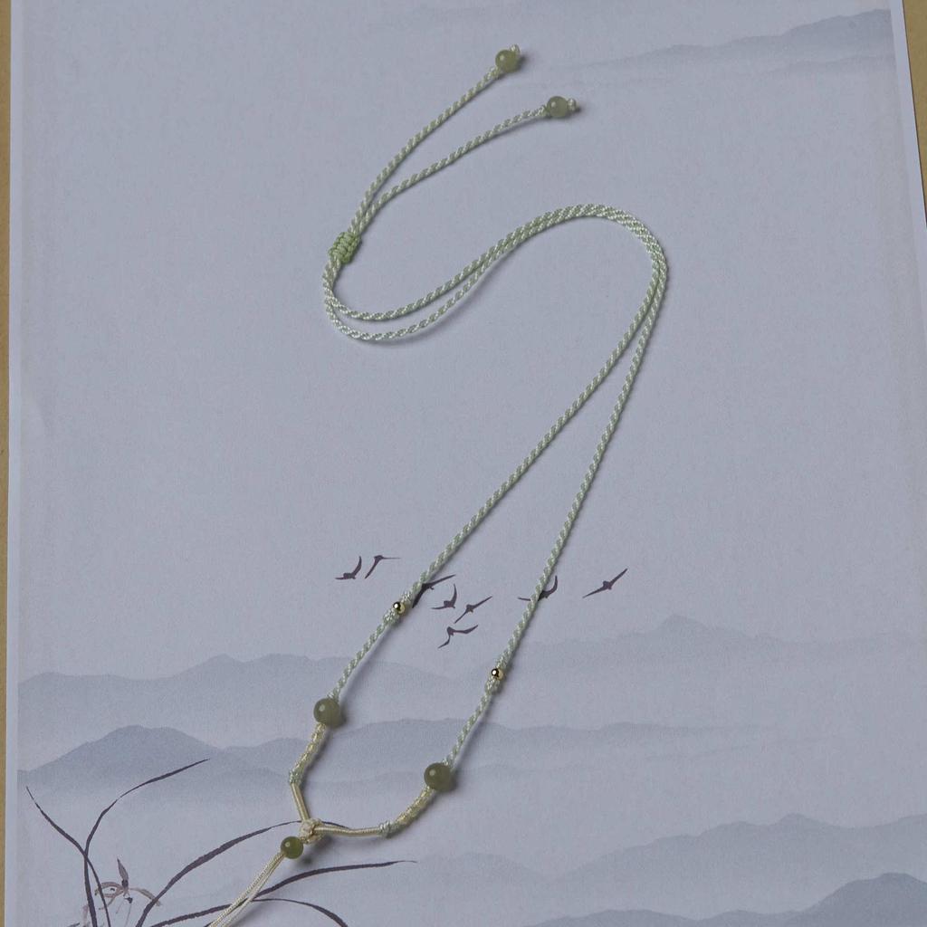 Handwoven Eight-Strand Braided Necklace Cord & Sweater Chain