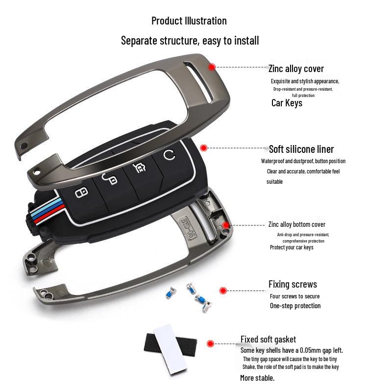 BYD Song Plus Han Qin Pro Car Key Case - Stylish Protection and Decoration