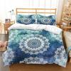 Bohemian Floral King Queen Duvet Cover Boho Mandala Cashew Flowers Bedding Set Exotic Tribe Style 2/3pcs Polyester Quilt Cover