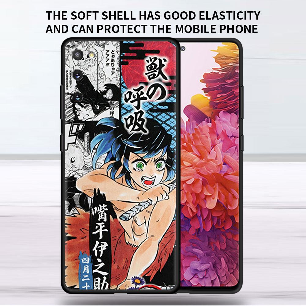 Mjukt Fodral För Samsung Galaxy Note 20 Ultra 10 Plus Lite A50 A70 A20 A40 A20e 9 8 A60 A10e Mobilskal Anime Demon Slayer Kimetsu