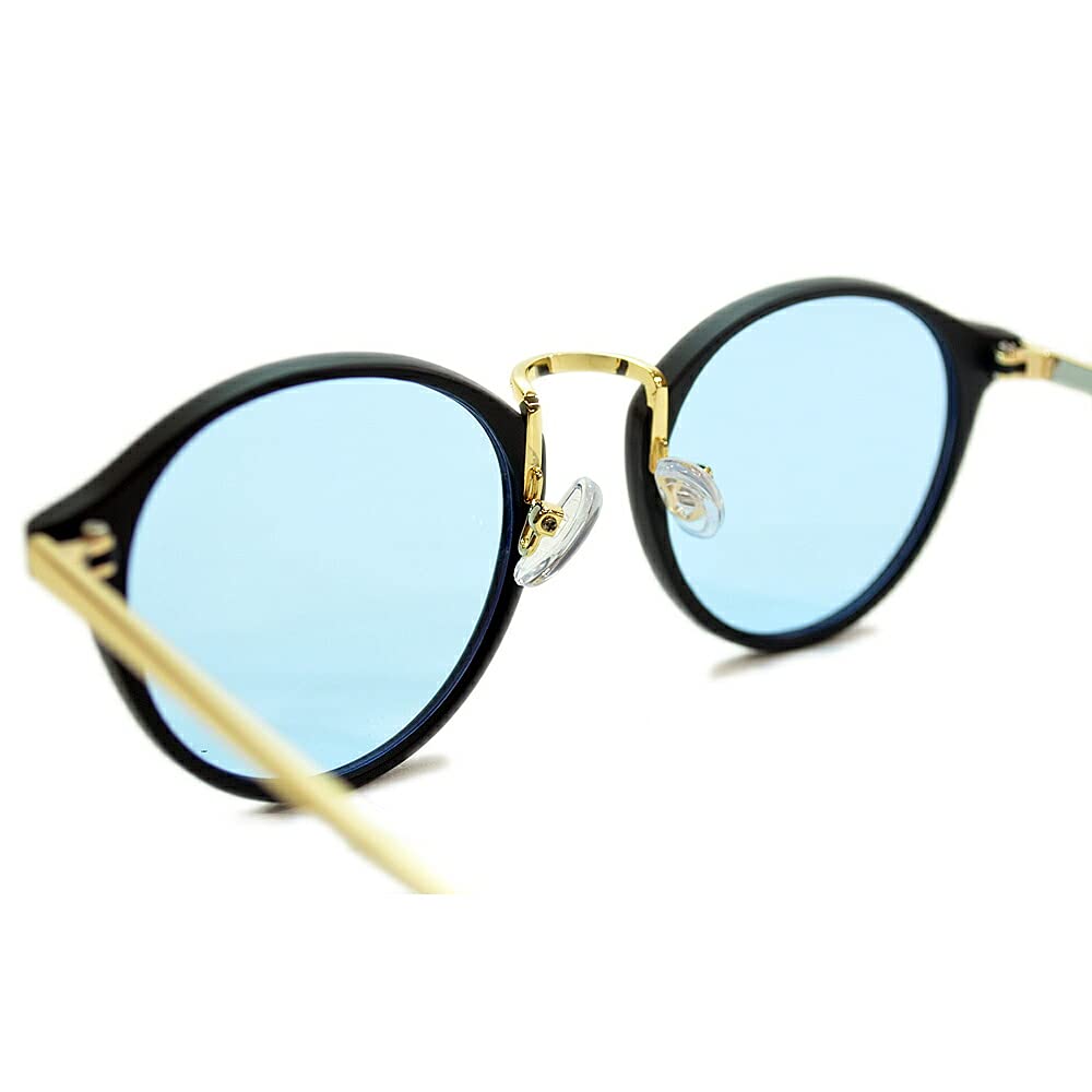 [MERRY PLEASURE] Merry Pleasure Sunglasses, Fashion Glasses, Boston Style, Round, Light Colored Lenses, Tinted Lens Sunglasses, Men's and Women's, UV