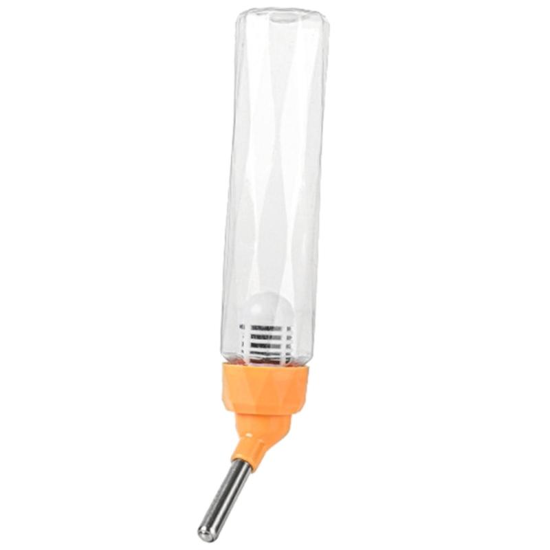 No Drip Small Animal Water Bottle for Bunny/Ferrets/Hamster/Guinea Pigs/Rabbit/Squirrel Easy To Fix for Cage 80ml/125ml
