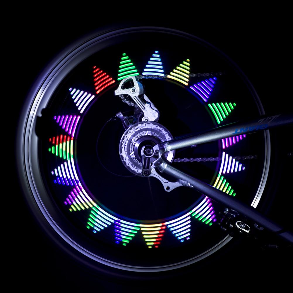 Colorful Bike Wheel Spoke Light USB Rechargeable LED Tire Flash Lights Neon Motorcycle Rim Decor MTB Road Bike Warning Lights