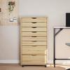 MOSS Rollcontainer mit Klarlack-Finish 53 x 39 x 103 cm