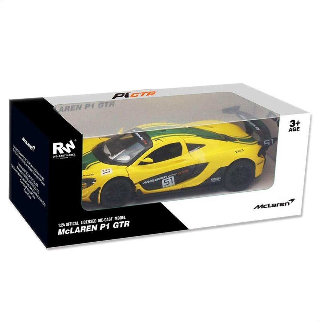 RW McLaren P1 Diecast Model Car RW8924 1/24 / (Yellow YL)