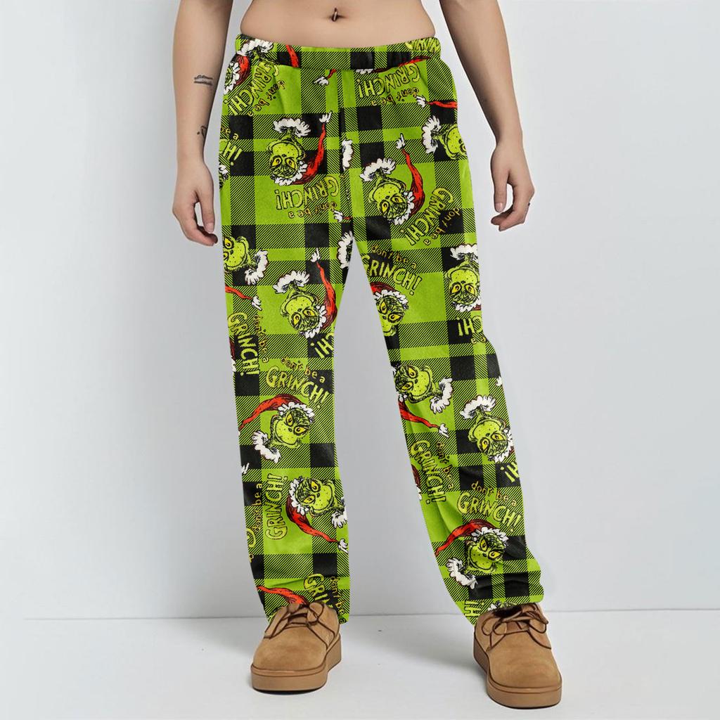 Pyžamové kalhoty Noční prádlo Ležérní Stahovací šňůrka Elastický pas Kalhoty Pohodlné Rovné Jóga Volné Kalhoty