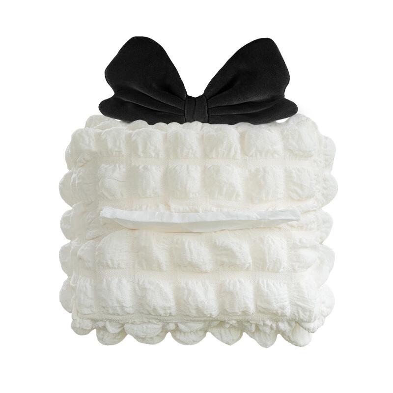 Puff Grid Car Seat Back Tissue Holder