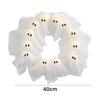 Halloween Ghost Wreath DIY Ghost Wreath Front Door Hanging Decor for Outdoor Wall Window Porch Patio Garden Home Party Decor