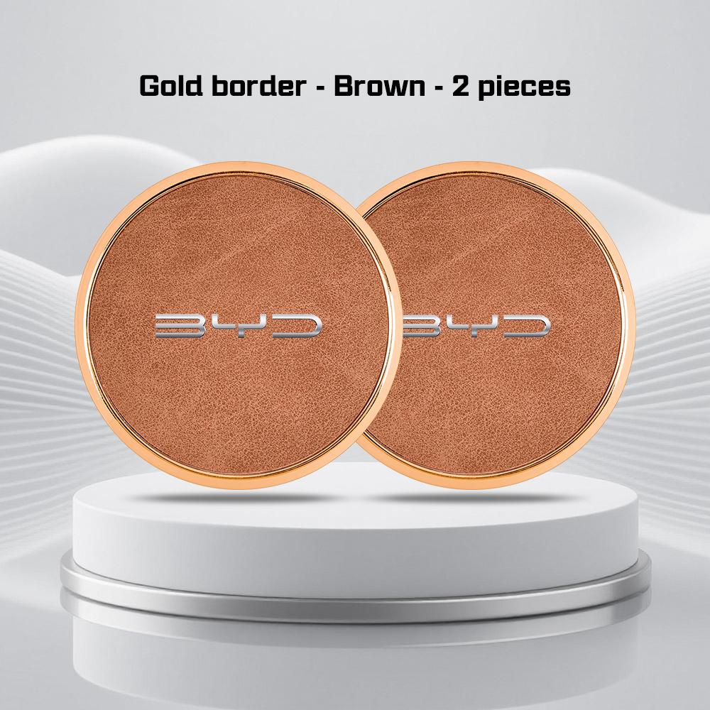 Universal Car Cup Holder Coaster Anti-slip Water-proof Cup Mat For BYD Song Plus Yuan Pro Tang EV F0 F3 Seal Han Qin Accessories