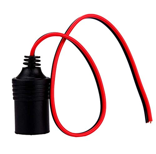 YFFSFDC Car Charger Power Plug Terminal Cigarette Lighter Female Socket Cable Compatible with 12V/24V Pack of 4