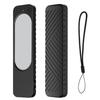 Silicone Case for Apple TV 4K 2021 Remote Black Anti Slip Cover with Lanyard