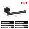Stainless Steel Punch-Free Paper Towel & Toilet Paper Holder with Adhesive Backing for Bathroom or Kitchen Use.