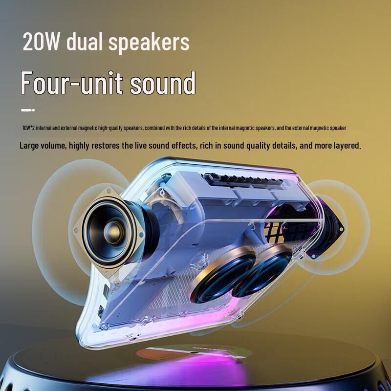 Soaiy SG60 Home KTV All-in-One Speaker with Dual Microphones