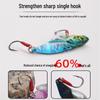 Ultra-Long Cast Iron Spinnerbait: Single Hook Vib Lure for Bass, Mandarin Fish, Aspius - Micro Artificial Bait, Anti-Thunder.