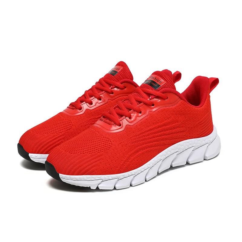 Spring and summer new fly-woven breathable running shoes casual sports shoes