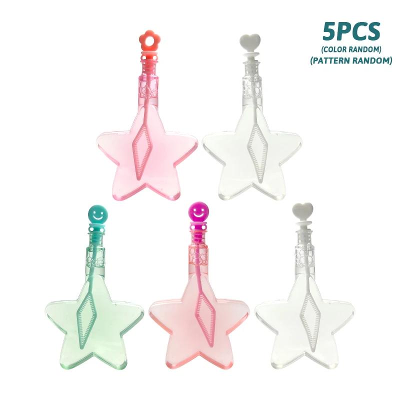 

Five Pointed Star Bubble Toy Portable Bubble Stick Outdoor Bubble Toy Children S Toy Holiday Birthday Gift With Bubble Water (As shown-8821)-
