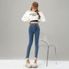 Spring Summer Vintage High Waist Skinny Pencil Design Slim Long Denim Pants For Ladies Casual Pants Oversize Denim Trousers