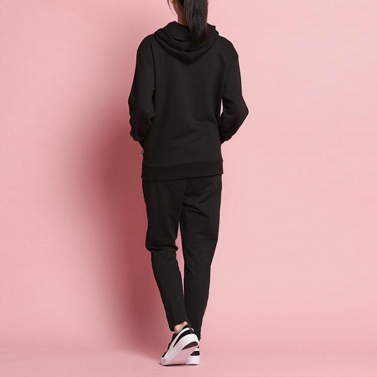 Puma Side Stripe Pattern Casual Running Training Pants Women Pants Black 530682-01