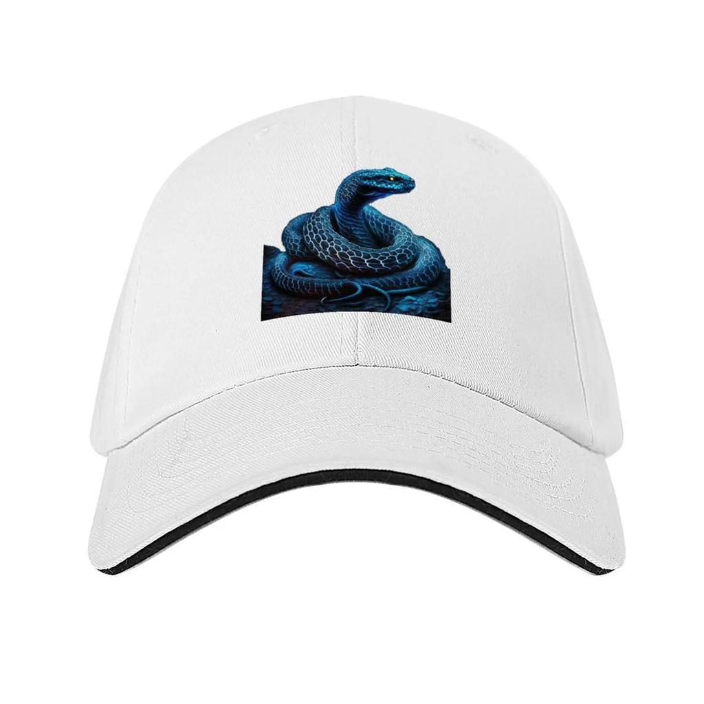 Blue Snake Baseball Cap Funny hats Cosplay Sun Cap fun hats Womens Beach Visor Mens
