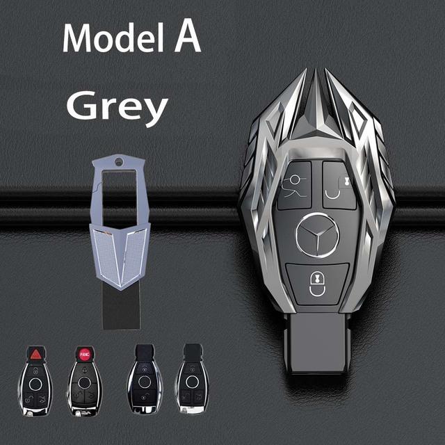 Příslušenství do auta ze slitiny zinku Ochranný kryt pouzdra na klíče do auta Vhodné pro Mercedes Benz EC Class W204 W212 W176 GLC CLA GLA