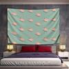 Cute Pink Pigs with Hats and Glasses Pattern Wall Hanging Tapestry Decorative Tapestry Home Decor for Bedroom and Living Room