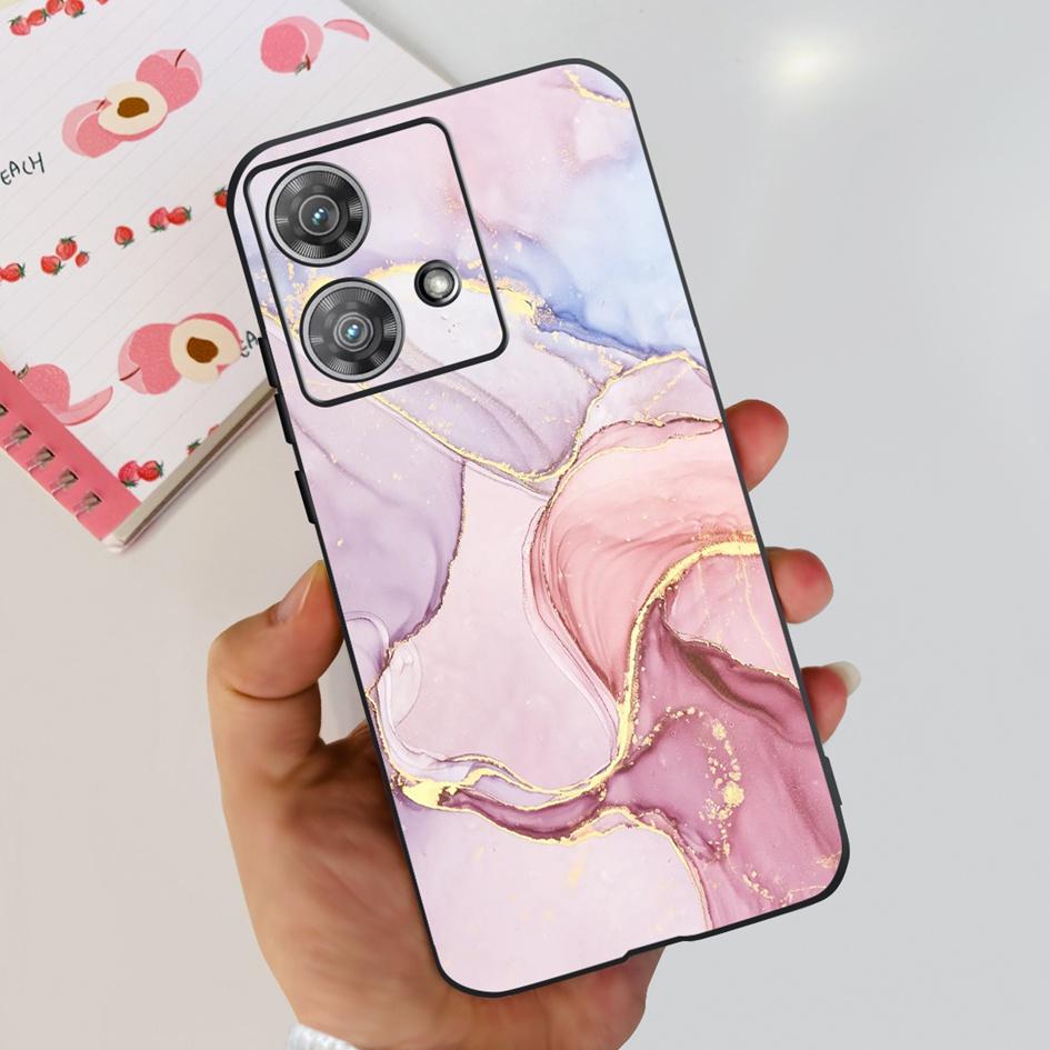 For Motorola Edge 40 Case Moto Edge 40 Neo 5G 2023 Cover Stylish Pattern Soft Slim Black Fundas For Moto Edge40 Edge40Neo Bumper