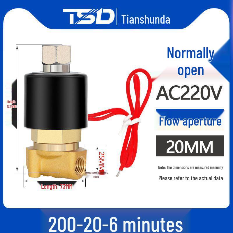 

Електричний соленоїдний клапан: 12В/24В/220В Нормально Закритий, Сумісний з 4-6 Точками та 1-дюймовою Мідною Водопровідною Трубою