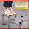 Stainless Steel Living Room Stool Small Portable Household Anti Slip Chair Thickened Elderly Bathroom Shower Stool