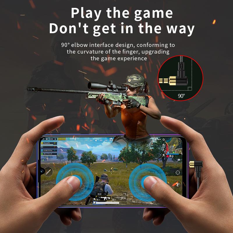 3.5mm Wired Earphones 8mm Dual Dynamic Coil HiFi Bass Stereo Earbuds Sports Gaming In-Ear Headset Headphones with Microphone