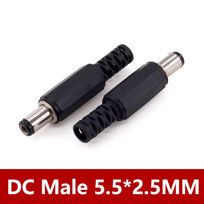 10/50PCS 2 Pin DC022B 5.5 X 2.1mm 3.5x1.3 Mm DC Power Jack Supply Socket DC Female Panel Mount Connector Plug Adapter 5.5*2.5MM