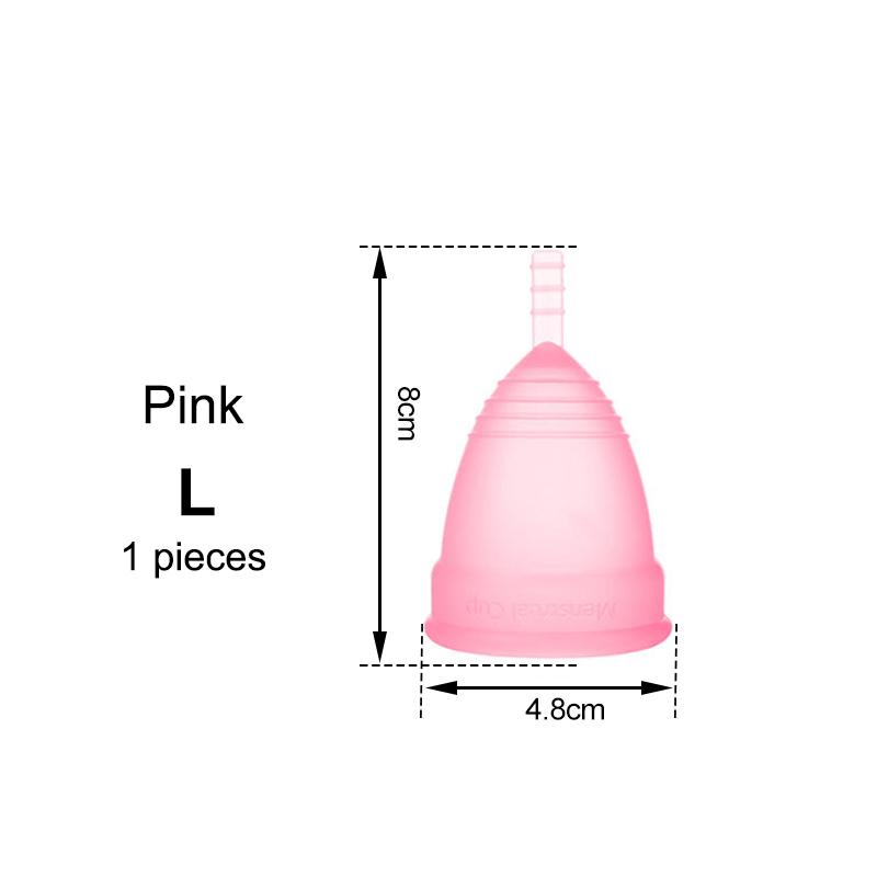 Medical Silicone Menstrual Cup – Leak-Free, Reusable Period Cup for Women, Up to 12 Hours Protection, Soft & Comfortable XS/S/L 4 Colors