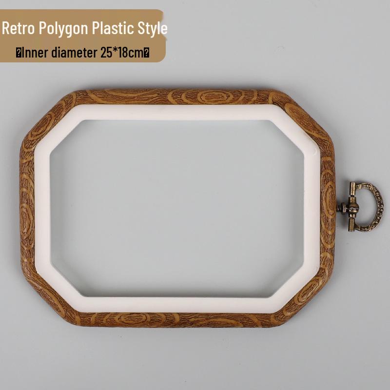 Bamboo-Style Adjustable Mini Embroidery Hoop - Handmade Cross Stitch & Weaving Frame